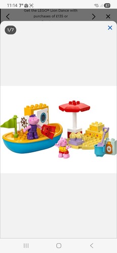 Lego duplo peppa pig - duplo, boat