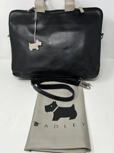 Radley black leather - leather, briefcase