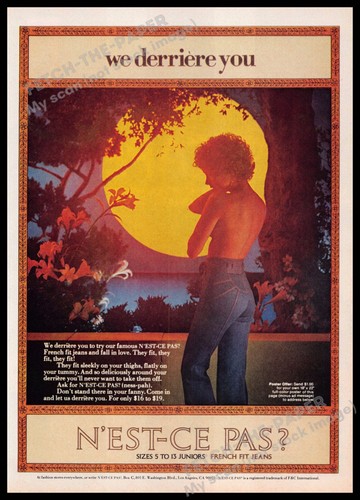 Est pas jeans 1970s - n'est-ce, pas?