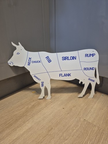 Big cow sign metal shop - big,