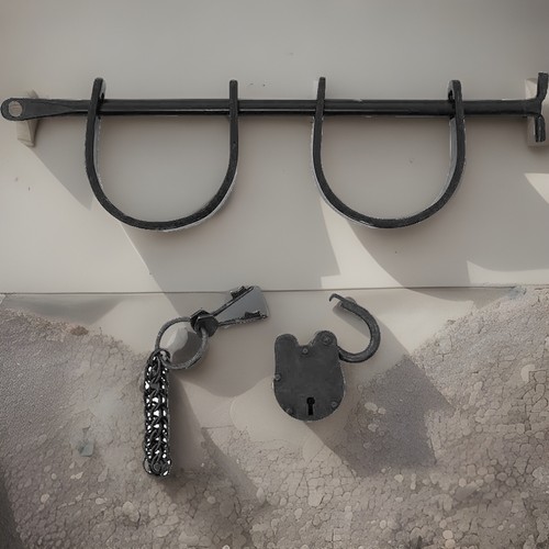 Steel bar manacles shackles - manacles,