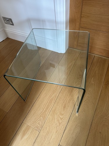 Tempered glass side table - glass,