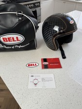 Bell RSD Custom 500 Crash Helmet Size M 57-58cm Check Flag + Bag - Medium