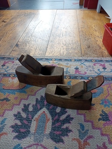 Vintage wooden coffin block - wooden,