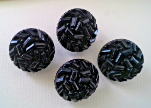 Black shank buttons gloss - ,