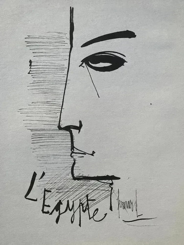 Bernard buffet egypt signed - bernard, egypt,