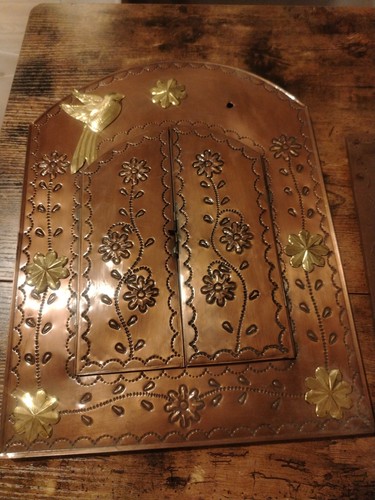 Vintage mexican tin mirror - vintage,