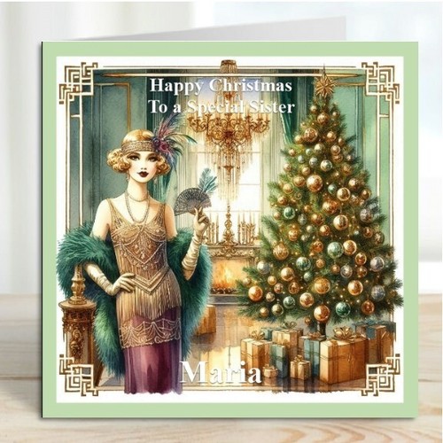 Personalised christmas card - personalised,