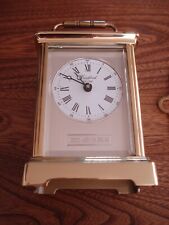 Beautiful Woodford Silver Dial Carriage Clock
