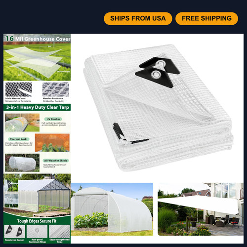 Heavy duty 6x8ft clear - duty,