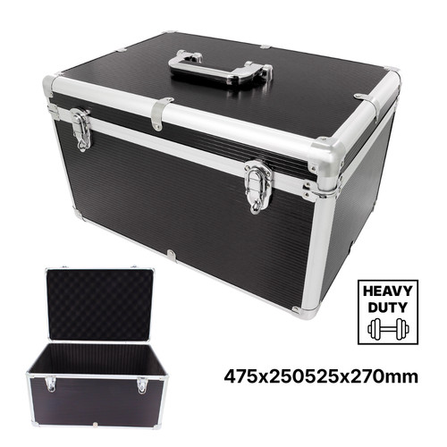 Black flight case reinforced - black,