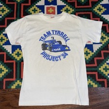 TEAM TYRRELL PROJECT 34 P34 elf formula 1 F1 Racing Tee T-Shirt Single Stitch