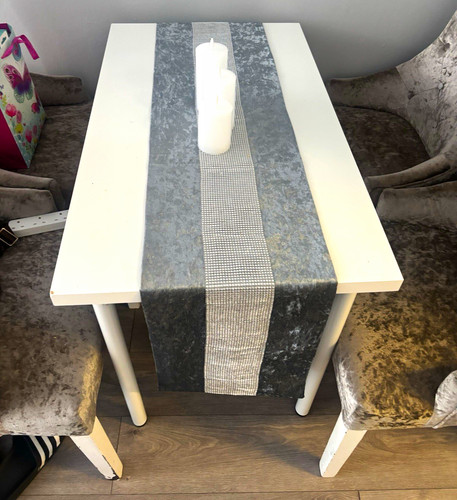 Rectangular white dining table - rectangular,