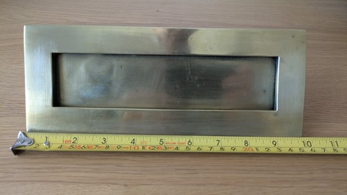 Vintage brass letter box - vintage, door