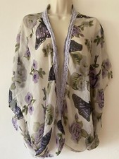 Geri by Next Women's Size 12 Pink flower pattern shoulder throw