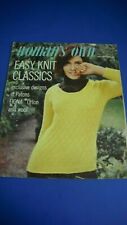 VINTAGE WOMAN'S OWN EASY KNIT