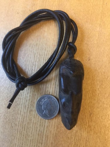 Vintage african ebony pendant - vintage,