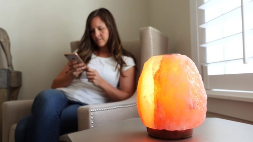 Salt lamp himalayan crystal - salt,