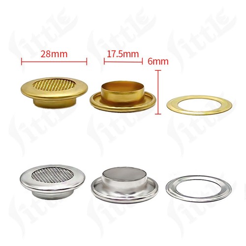 Metal mesh eyelets - mesh,