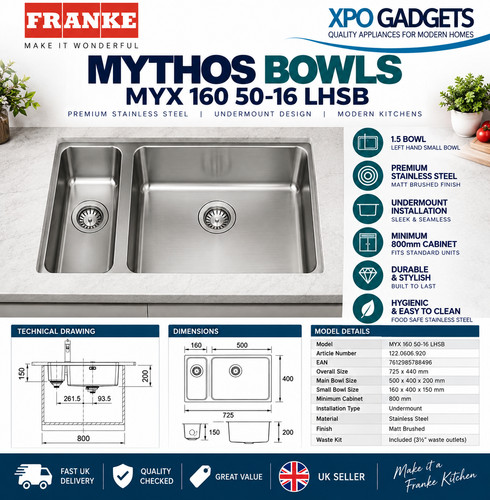 Franke mythos myx 160 16 - mythos,