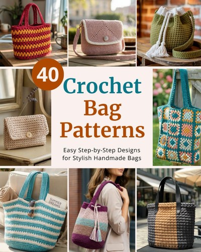 Crochet bag patterns - 40,