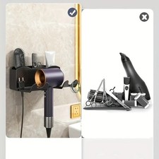 Wall Mounted Hair Dryer Holder