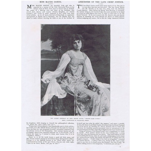 Maude gonne irish - maude, republican