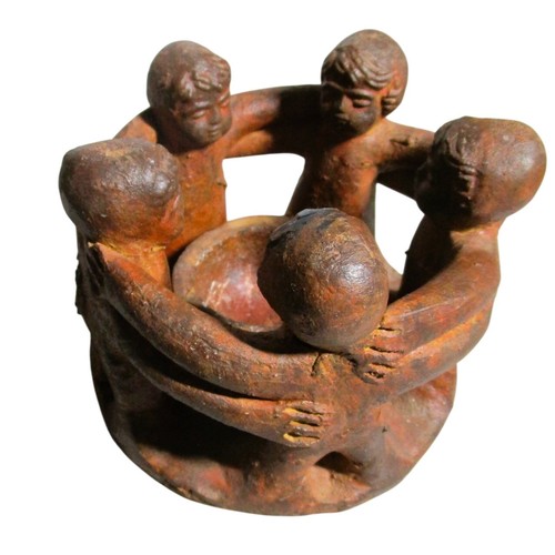 Bronze circle men tea light - of,