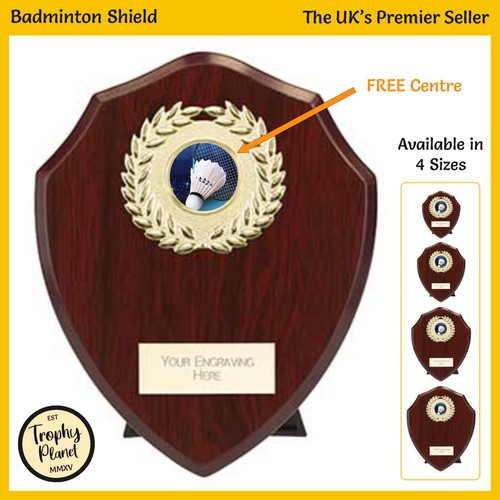 Badminton shield trophy - badminton,