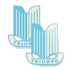 Triumph Cars Badge Sticker 2x