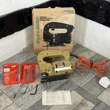 Vintage Black & Decker DN 340 Jigsaw 1970s WORKING Prop Corded +Box Accessories