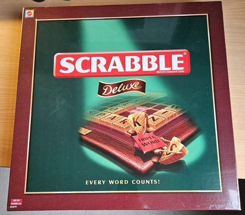 Scrabble deluxe board game - scrabble,