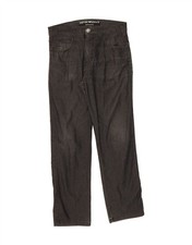 EMPORIO ARMANI Mens Straight Casual Trousers W30 L28 Black Cotton DV16