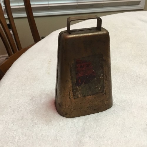 Vintage copper cow bell - copper,