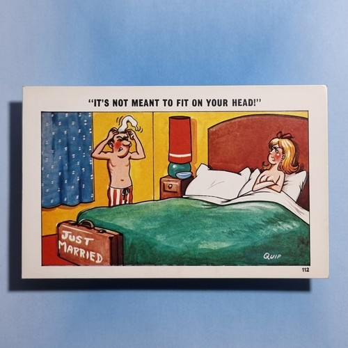 Saucy comic postcard c1970 - saucy,