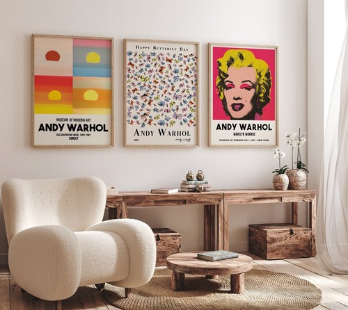 Andy warhol set unframed - warhol,