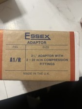 Essex Adaptor Plug 21/4" c/w 2 x 15mm Compression Fittings A1/R Flange 21/4 x 15