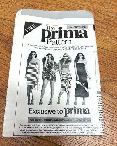 Prima sewing pattern august - prima,