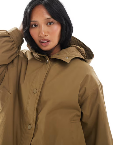 Petite oversized fleece lined
