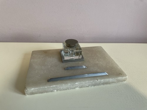 Vintage retro desk - vintage, marble