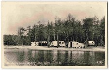 Wells-next-the-Sea Abrahams Bosom Boating Lake Caravans - Real Photo PC Y04