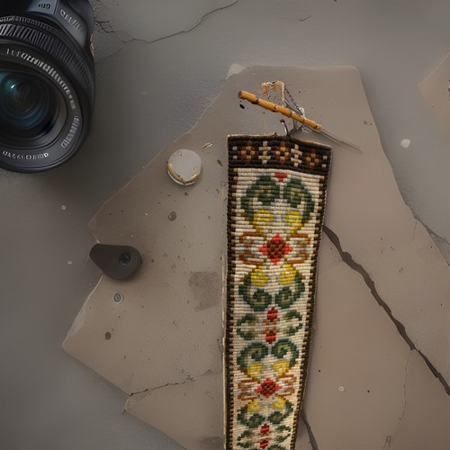 Vintage needlepoint bell pull - vintage,