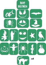 Themed 40-88 Stencils Body art