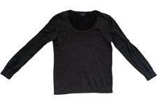 Tommy Hilfiger Black Sparkly Long Sleeve Ladies Woman Jumper Sweater Size Small
