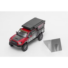 Ks076-530 1/64 Toyota Tacoma Trd Pro 2022 Camper Van Red/Art Diecast Mini Car