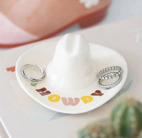 Howdy cowboy hat trinket dish - howdy,