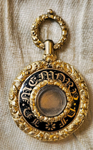 Antique 80ct gold mourning - 11.80ct,