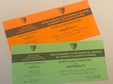 Tickets - Inter Club D'Escaldes v Hibernian  - UEFA Conference League 2023/24