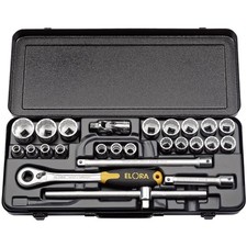Elora Metric Socket Set 1/2"D