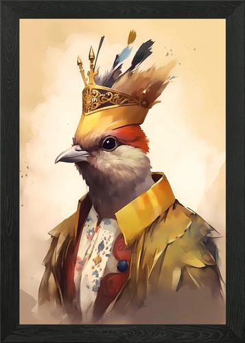 Wren bird framed wall - bird,